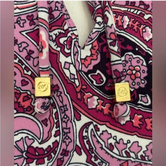 MICHAEL Michael Kors Pink and Purple Paisley Dress - Picture 3 of 6